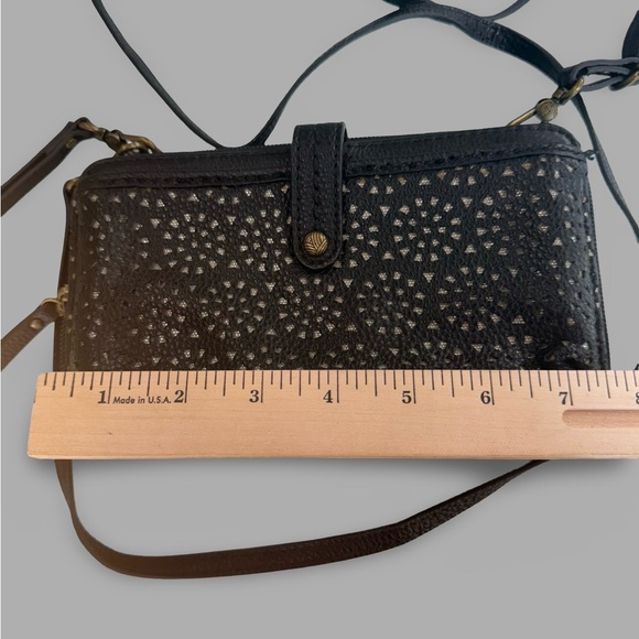 The Sak Iris Large Black Leather Smartphone Crossbody - Picture 12 of 12